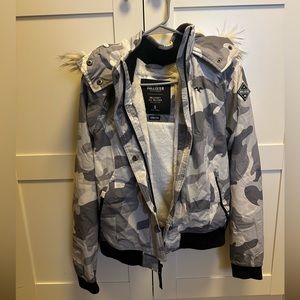 Hollister Grey Camo Jacket